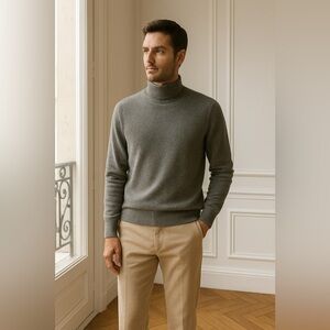The Men's Store at Bloomingdale's Cashmere turtleneck Sweater size XL